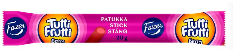 Fazer Tutti Frutti Berry karkkipatukka 20g