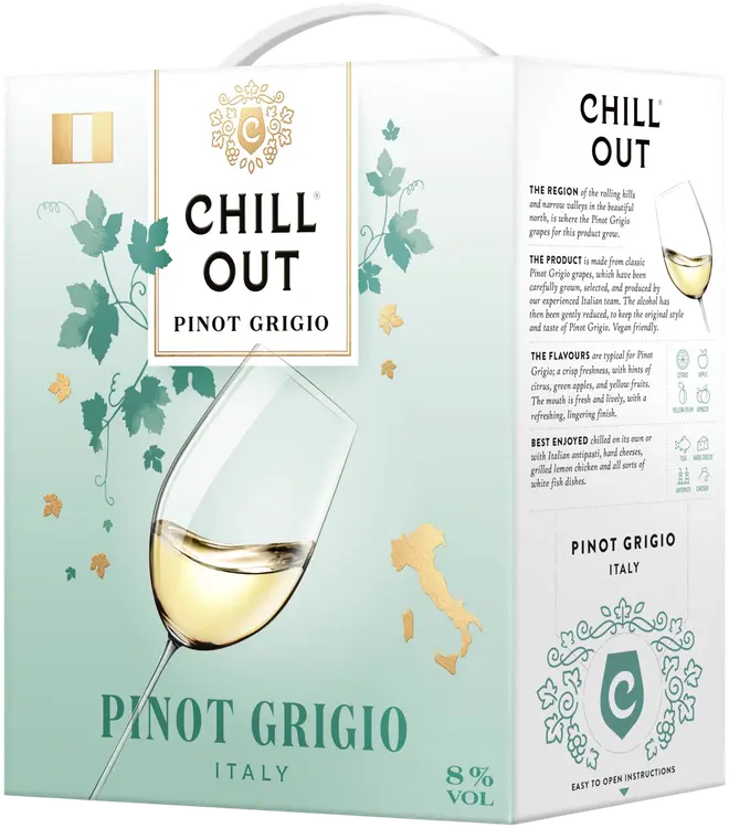 Chill Out Pinot Grigio 8 til-% 2L BIB