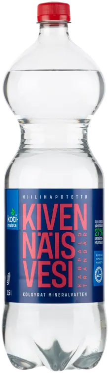 Kotimaista Kivennäisvesi karpalo kevyesti hiilihapotettu1,5l