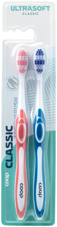 Coop Classic hammasharja ultra soft 2 kpl