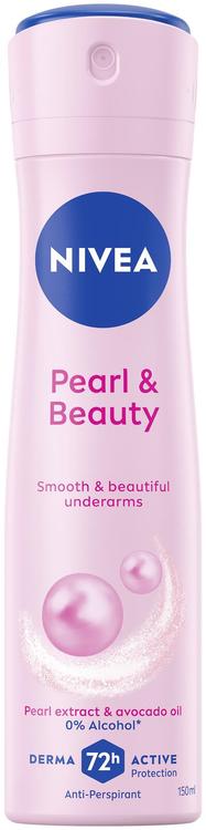 NIVEA 150ml Pearl & Beauty Deo Spray -antiperspirantti