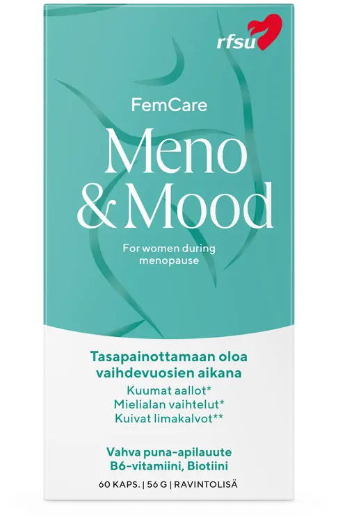 RFSU Meno & Mood 60 kpl Ravintolisä vaihdevuosioireisiin