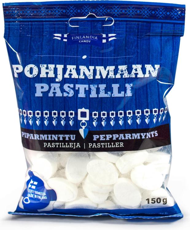 Finlandia Candy Pohjanmaan pastilli 150g piparminttupastilleja