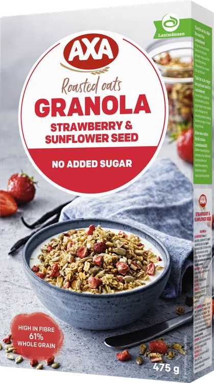 AXA Roasted Oats Granola Strawberry & Sunflower seed 475g