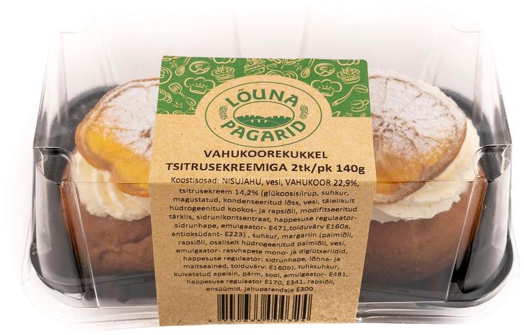 Vahukoorekukkel tsitrusekreemiga 2 x70 g