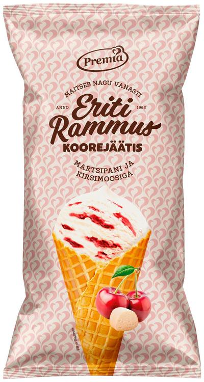 Eriti Rammus martsipani-koorejäätis kirsimoosiga 110g /200ml