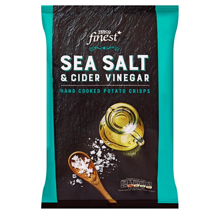 Tesco Finest 150g Sea Salt & Cider Vinegar perunalastut