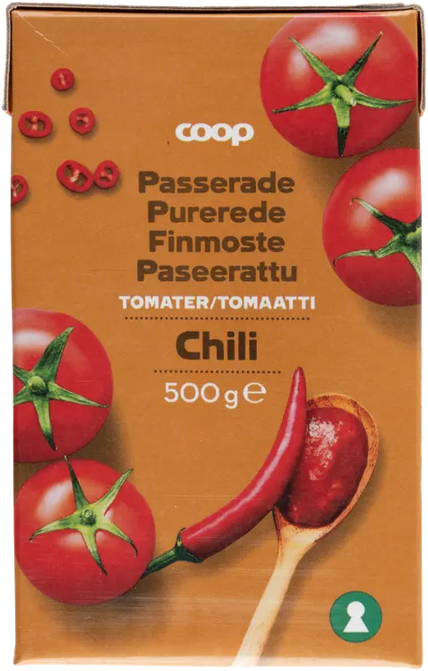 Coop paseerattu tomaatti chili 500g