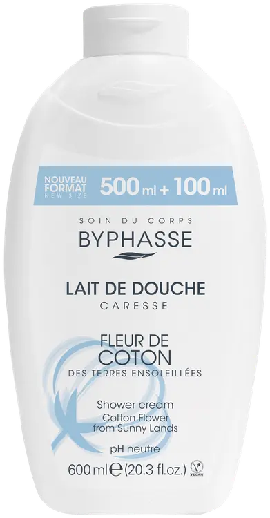 Byphasse suihkusaippua cotton 600ml