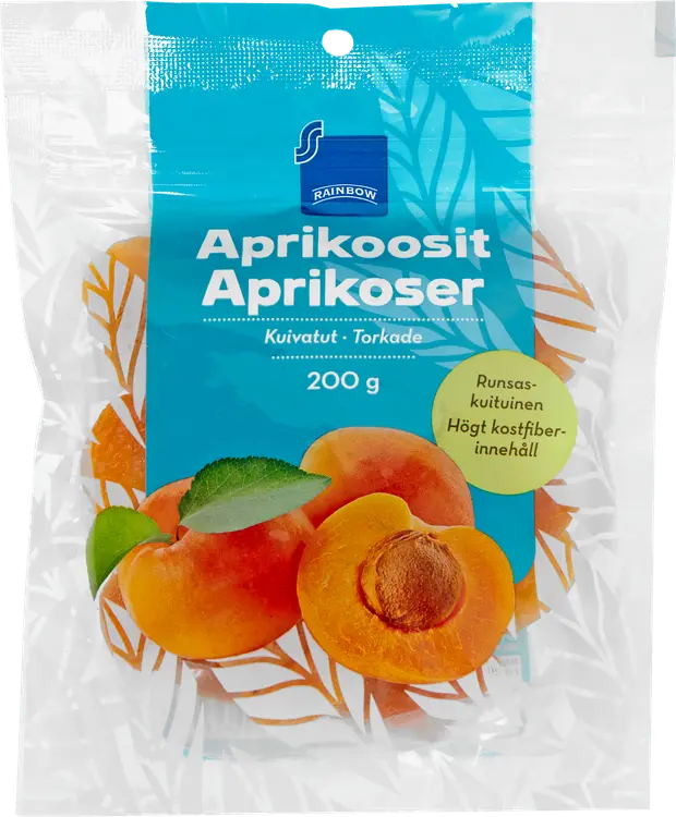 Rainbow 200g kuivatut aprikoosit