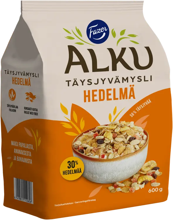 Fazer Alku Hedelmä täysjyvämysli 600 g