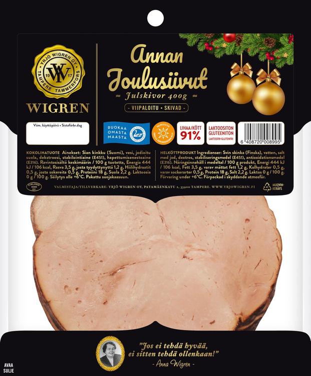 Wigren Annan Joulusiivut 400g