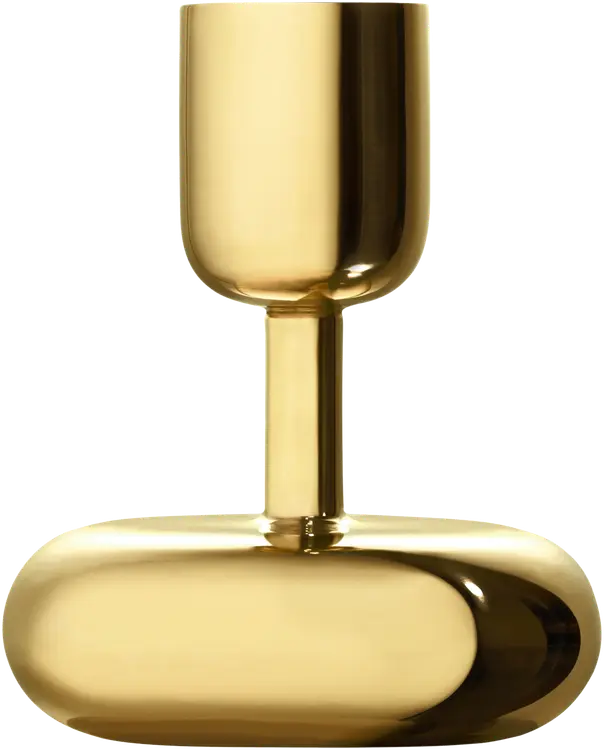 Iittala kynttiläjalka Nappula 107mm messinki