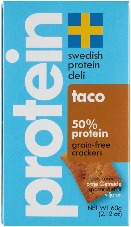 SWEDISH 50% PROTEIN DELI CRACKERS TACO