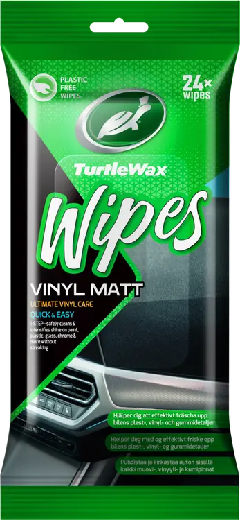 Turtle Wax puhdistusliina kumi&muovi matta 24kpl