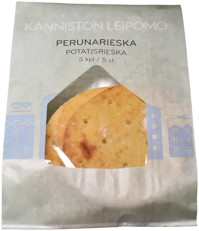 Kanniston Leipomon Perunarieska 5 kpl pakattu 220 g