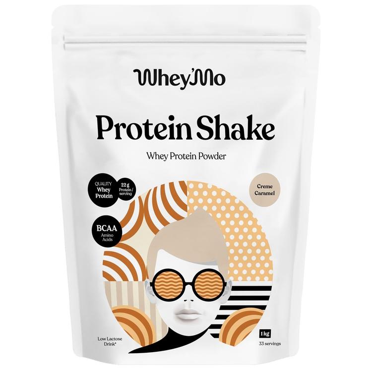 Whey´Mo 1kg Creme caramelin makuinen heraproteiinijuomajauhe