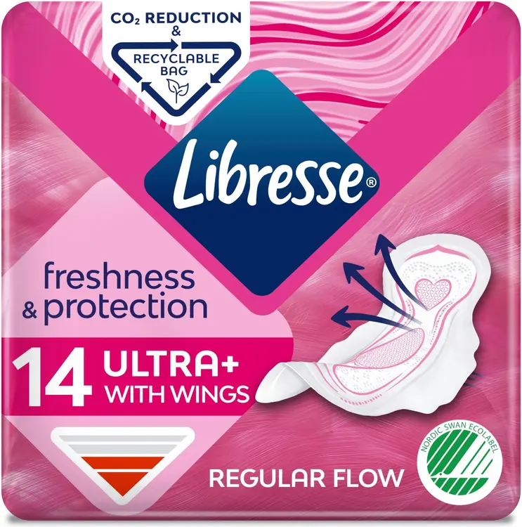 Libresse Ultra side Ultra+ Wings regular 14 kpl