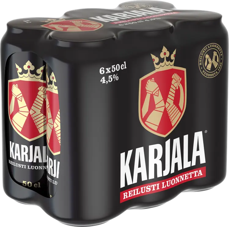 6 x Karjala olut 4,5% 0,5 l
