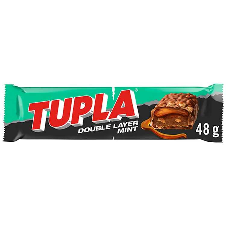 Tupla Double Layer Mint suklaapatukka 48g