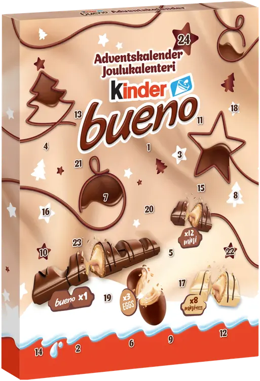 Kinder Bueno - suklaajoulukalenteri 181g