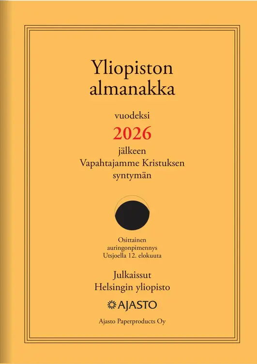 Ajasto pöytäkalenteri Yliopiston almanakka A4