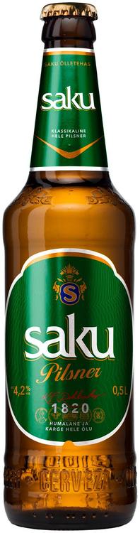 Saku Pilsner õlu 4,2%vol 500ml