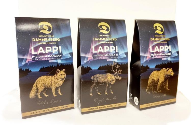 Dammenberg Lappi maitosuklaanappi 55g