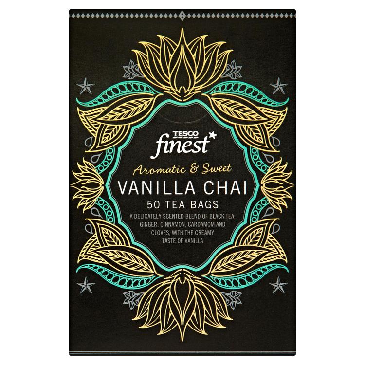 Tesco Finest 125g chai-tee maustettu vaniljalla 50ps