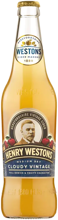 Henry Westons Cloudy Vintage Cider 7,3% 50cl plo