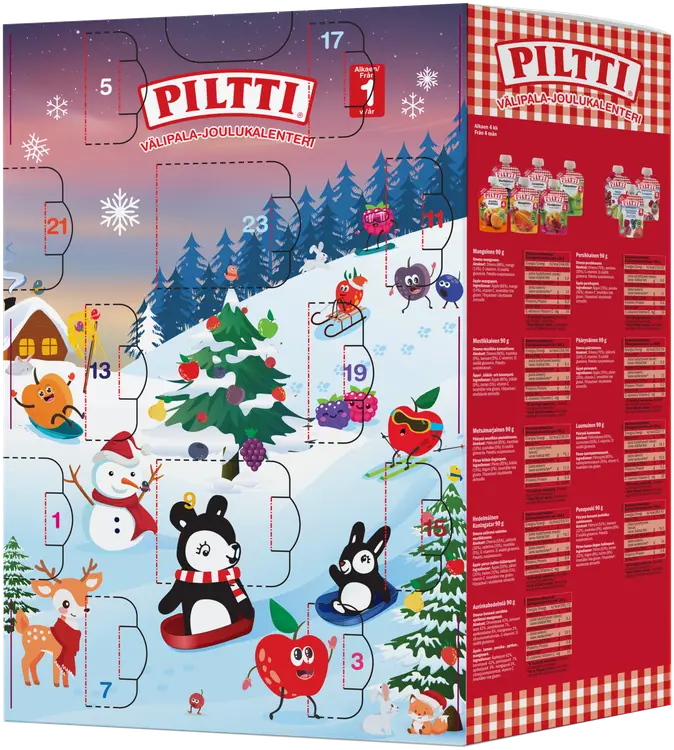 Piltti Välipala-Joulukalenteri 1.585kg