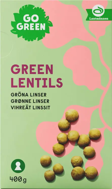 GoGreen Vihreät linssit 400 g