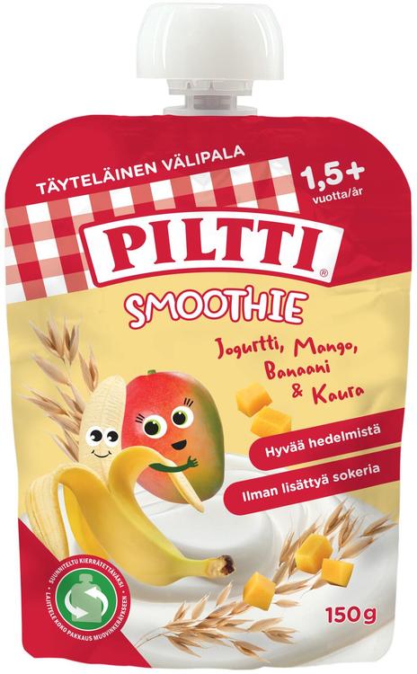 Piltti 150g Smoothie Jogurtti-mango-banaani-kaura 1,5v+ annospussi