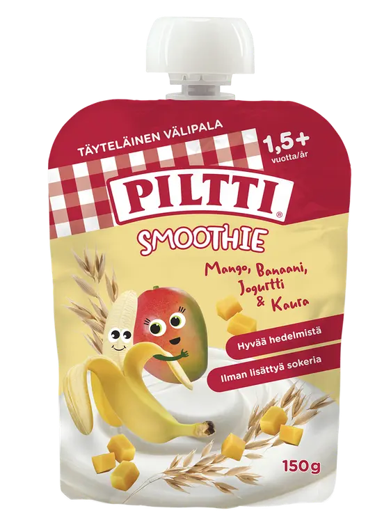 Piltti 150g Smoothie Jogurtti-mango-banaani-kaura 1,5v+ annospussi