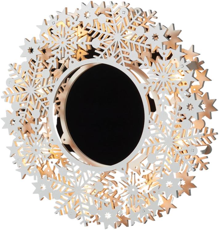 Valguspärg 8LED lumehelbed 30 cm, patareid 2 AA ei ole pakendis, sise