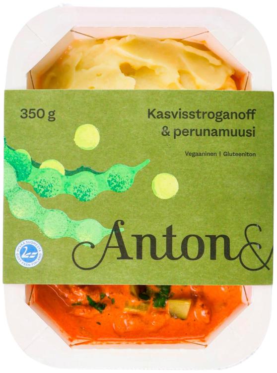 Anton&Anton Kasvis-stroganoff & perunamuusi 350g