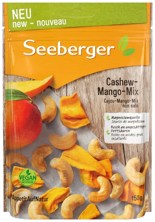 Seeberger Cashew & Mango mix 150g