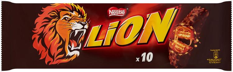 Nestlé Lion 10x42g suklaakuorrutteinen vohvelipatukka