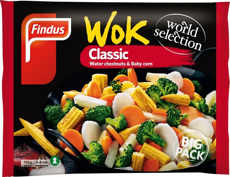 Findus Wok Classic Big Pack 750g, pakaste