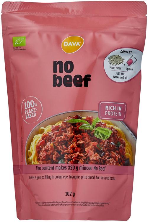 DAVA No Beef luomu kasviproteiinimuru 102g