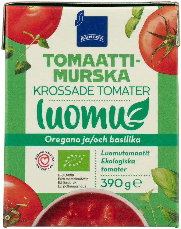 Rainbow tomaattimurska, Chopped tomatoes w/herbs, organic 390 g e