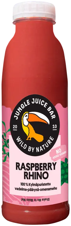 Jungle Juice Bar kylmäpuristettu mehu 500ml Raspberry Rhino KMP