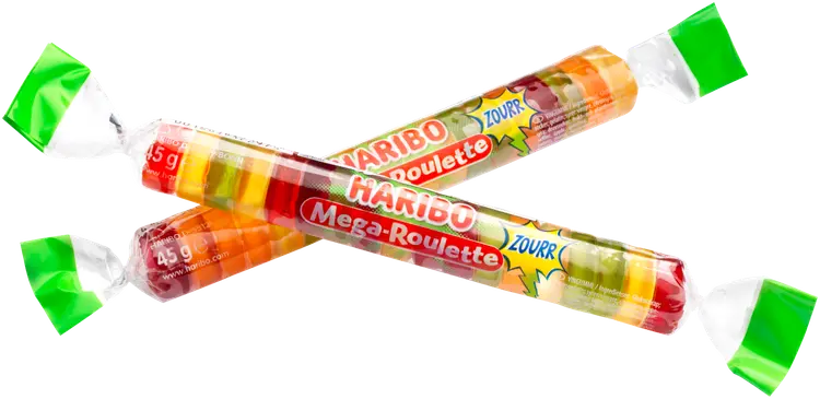 HARIBO Mega Roulette Zourr 45g Karkkipatukka
