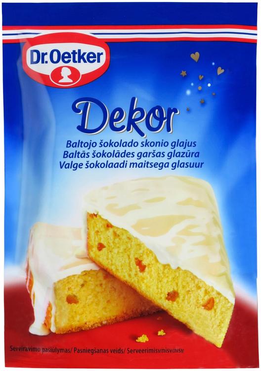 Dr.oetker valge šokolaadi maitseline glasuur 100g