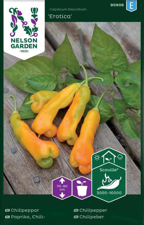 Nelson Garden Siemen Paprika, Chili-, Erotica