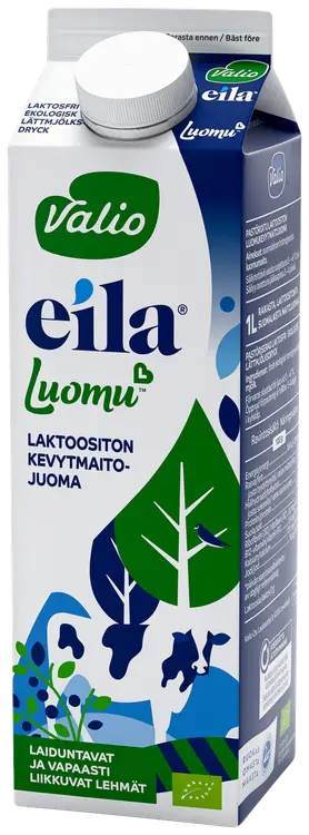 Valio Eila® Luomu™ kevytmaitojuoma 1 l laktoositon