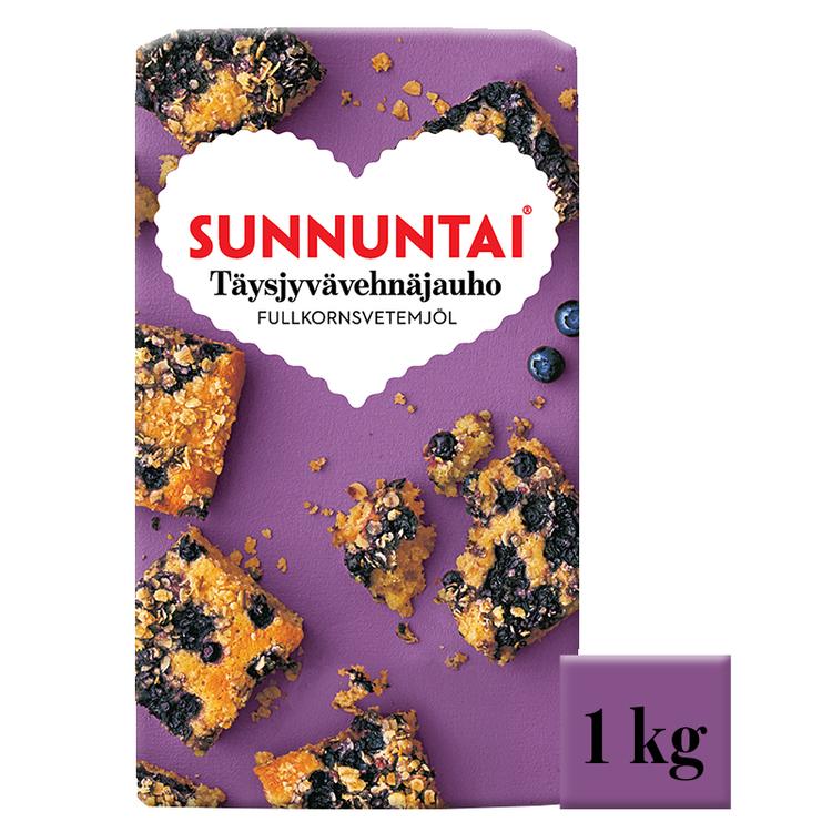 Sunnuntai 1kg täysjyvävehnäjauho