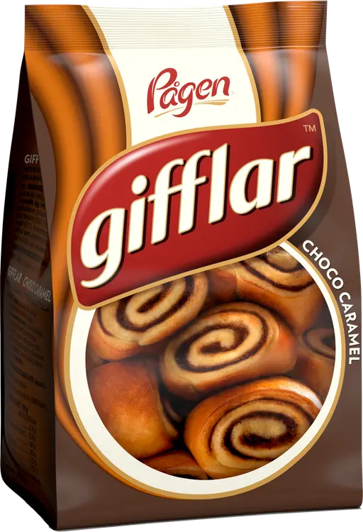 Pågen Gifflar Choco Caramel pienet suklaan ja karamellin makuiset pullat 260g
