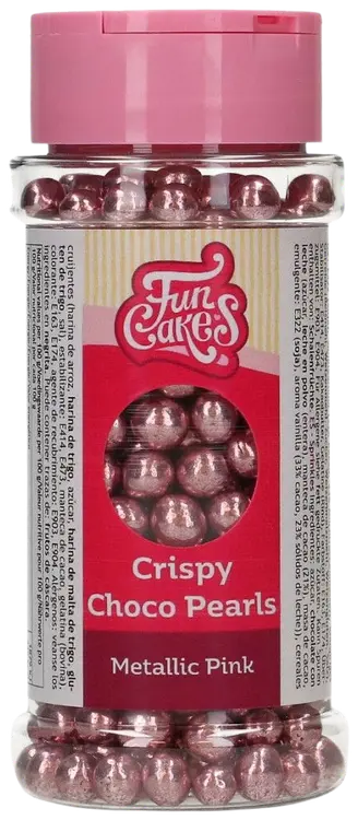 FunCakes suklaahelmet, metallinhohto pinkki 60g