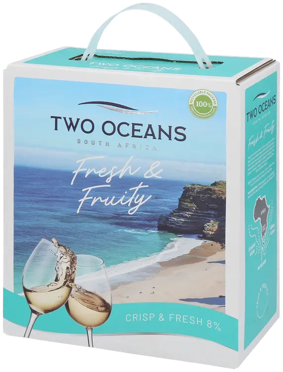 Two Oceans Fresh & Fruity white 8 til-% 2L BIB